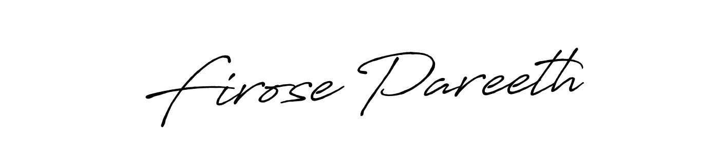 This is the best signature style for the Firose Pareeth name. Also you like these signature font (Antro_Vectra_Bolder). Mix name signature. Firose Pareeth signature style 7 images and pictures png