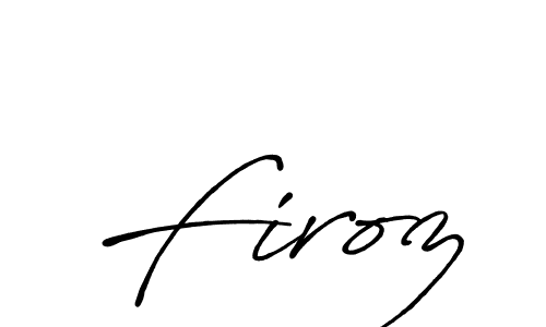 Make a beautiful signature design for name Firoz. Use this online signature maker to create a handwritten signature for free. Firoz signature style 7 images and pictures png