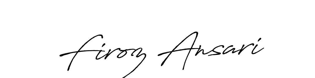 How to Draw Firoz Ansari signature style? Antro_Vectra_Bolder is a latest design signature styles for name Firoz Ansari. Firoz Ansari signature style 7 images and pictures png