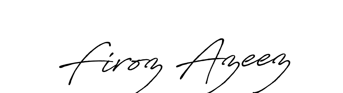 Make a beautiful signature design for name Firoz Azeez. With this signature (Antro_Vectra_Bolder) style, you can create a handwritten signature for free. Firoz Azeez signature style 7 images and pictures png