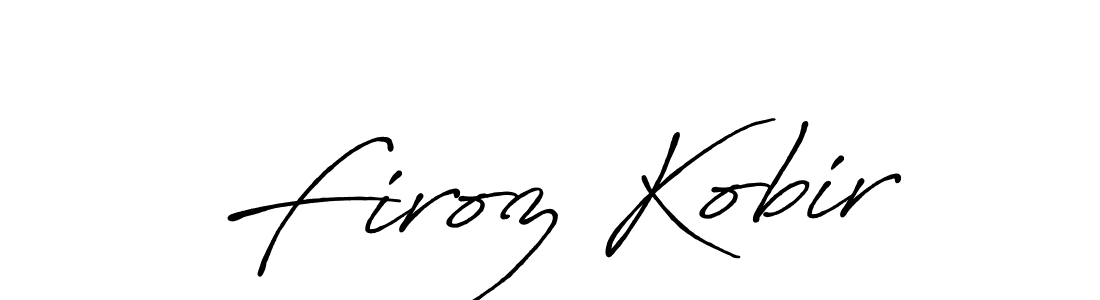 This is the best signature style for the Firoz Kobir name. Also you like these signature font (Antro_Vectra_Bolder). Mix name signature. Firoz Kobir signature style 7 images and pictures png