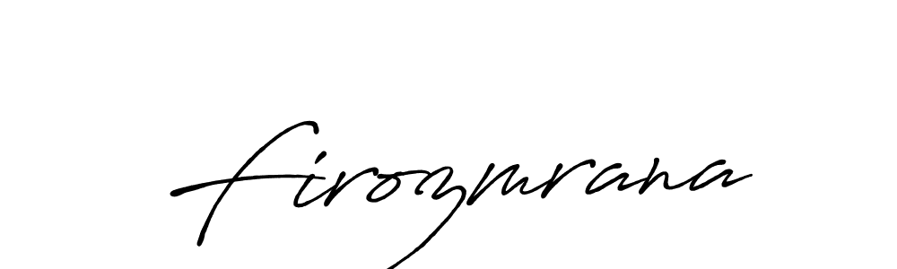 Make a short Firozmrana signature style. Manage your documents anywhere anytime using Antro_Vectra_Bolder. Create and add eSignatures, submit forms, share and send files easily. Firozmrana signature style 7 images and pictures png