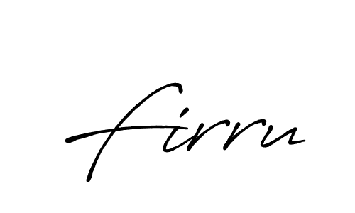 Create a beautiful signature design for name Firru. With this signature (Antro_Vectra_Bolder) fonts, you can make a handwritten signature for free. Firru signature style 7 images and pictures png
