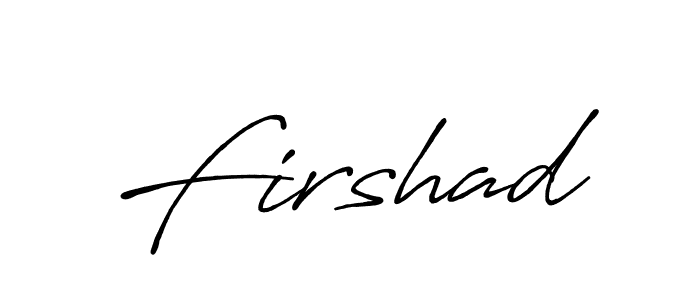 The best way (Antro_Vectra_Bolder) to make a short signature is to pick only two or three words in your name. The name Firshad include a total of six letters. For converting this name. Firshad signature style 7 images and pictures png