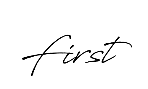 How to make First name signature. Use Antro_Vectra_Bolder style for creating short signs online. This is the latest handwritten sign. First signature style 7 images and pictures png