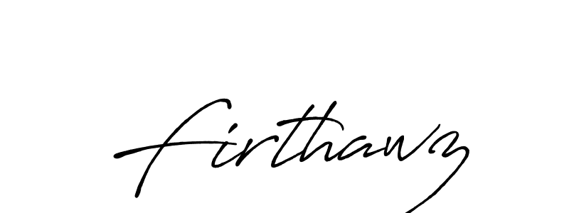 Design your own signature with our free online signature maker. With this signature software, you can create a handwritten (Antro_Vectra_Bolder) signature for name Firthawz. Firthawz signature style 7 images and pictures png