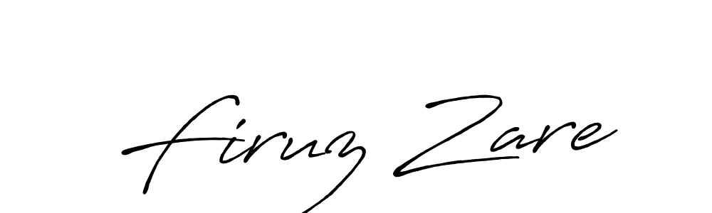 Also You can easily find your signature by using the search form. We will create Firuz Zare name handwritten signature images for you free of cost using Antro_Vectra_Bolder sign style. Firuz Zare signature style 7 images and pictures png