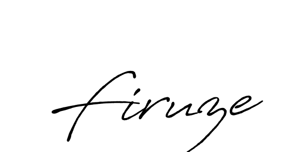 Design your own signature with our free online signature maker. With this signature software, you can create a handwritten (Antro_Vectra_Bolder) signature for name Firuze. Firuze signature style 7 images and pictures png