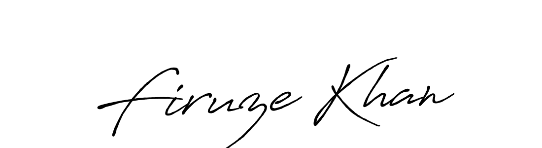 Firuze Khan stylish signature style. Best Handwritten Sign (Antro_Vectra_Bolder) for my name. Handwritten Signature Collection Ideas for my name Firuze Khan. Firuze Khan signature style 7 images and pictures png