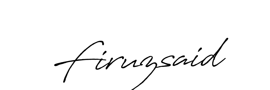 Once you've used our free online signature maker to create your best signature Antro_Vectra_Bolder style, it's time to enjoy all of the benefits that Firuzsaid name signing documents. Firuzsaid signature style 7 images and pictures png