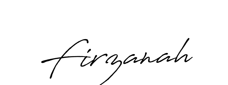 Also You can easily find your signature by using the search form. We will create Firzanah name handwritten signature images for you free of cost using Antro_Vectra_Bolder sign style. Firzanah signature style 7 images and pictures png