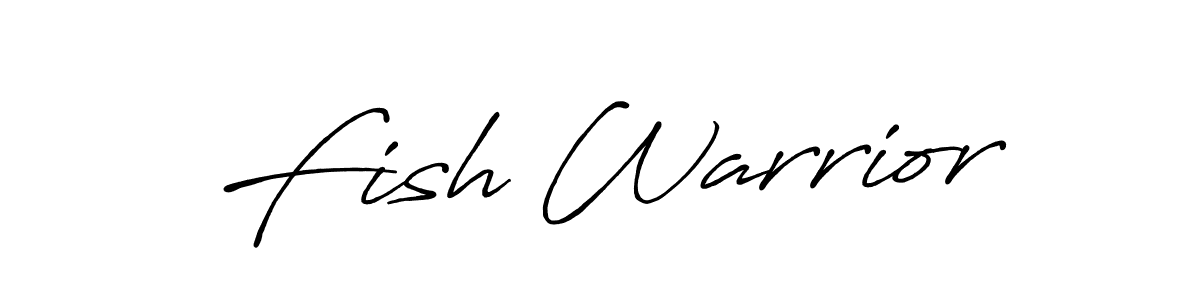 Also we have Fish Warrior name is the best signature style. Create professional handwritten signature collection using Antro_Vectra_Bolder autograph style. Fish Warrior signature style 7 images and pictures png