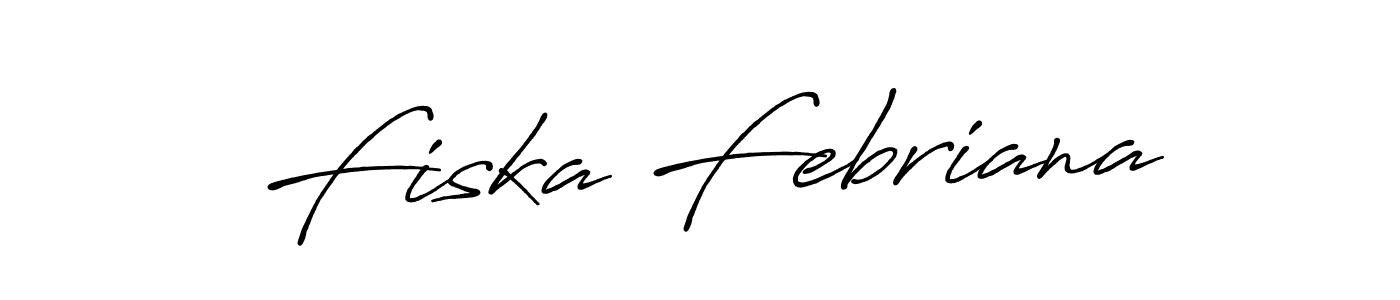 Make a short Fiska Febriana signature style. Manage your documents anywhere anytime using Antro_Vectra_Bolder. Create and add eSignatures, submit forms, share and send files easily. Fiska Febriana signature style 7 images and pictures png