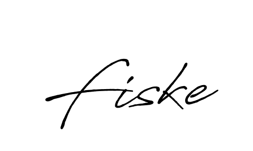 Make a beautiful signature design for name Fiske. With this signature (Antro_Vectra_Bolder) style, you can create a handwritten signature for free. Fiske signature style 7 images and pictures png