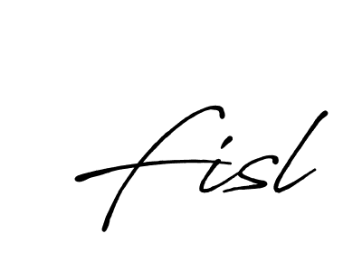 Use a signature maker to create a handwritten signature online. With this signature software, you can design (Antro_Vectra_Bolder) your own signature for name Fisl. Fisl signature style 7 images and pictures png