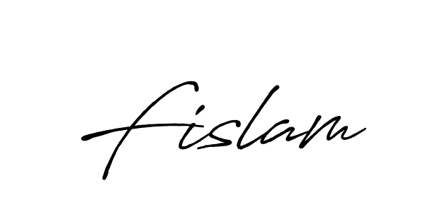 How to make Fislam name signature. Use Antro_Vectra_Bolder style for creating short signs online. This is the latest handwritten sign. Fislam signature style 7 images and pictures png