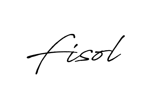 if you are searching for the best signature style for your name Fisol. so please give up your signature search. here we have designed multiple signature styles  using Antro_Vectra_Bolder. Fisol signature style 7 images and pictures png