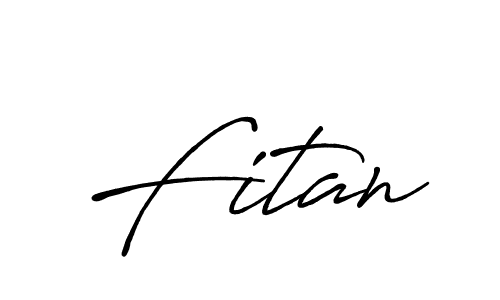 How to make Fitan name signature. Use Antro_Vectra_Bolder style for creating short signs online. This is the latest handwritten sign. Fitan signature style 7 images and pictures png