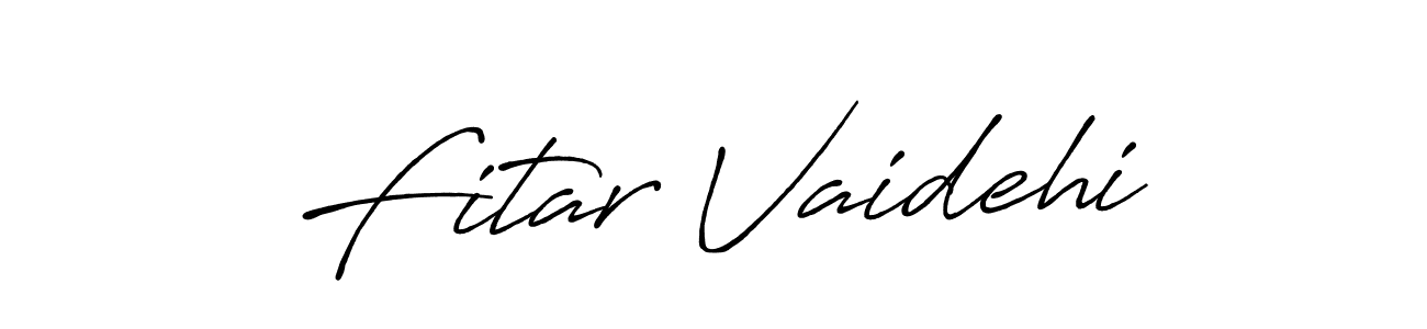 It looks lik you need a new signature style for name Fitar Vaidehi. Design unique handwritten (Antro_Vectra_Bolder) signature with our free signature maker in just a few clicks. Fitar Vaidehi signature style 7 images and pictures png