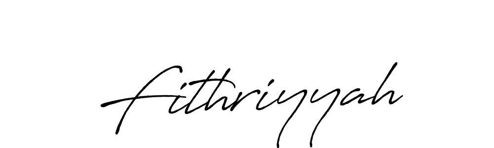 Create a beautiful signature design for name Fithriyyah. With this signature (Antro_Vectra_Bolder) fonts, you can make a handwritten signature for free. Fithriyyah signature style 7 images and pictures png