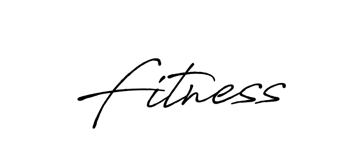 How to make Fitness name signature. Use Antro_Vectra_Bolder style for creating short signs online. This is the latest handwritten sign. Fitness signature style 7 images and pictures png