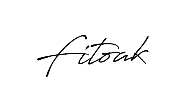 Design your own signature with our free online signature maker. With this signature software, you can create a handwritten (Antro_Vectra_Bolder) signature for name Fitoak. Fitoak signature style 7 images and pictures png