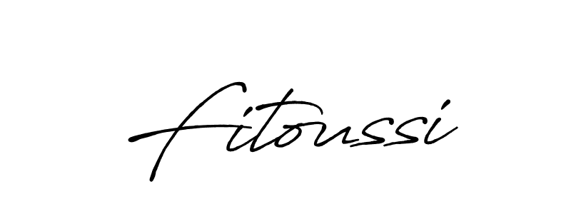 Use a signature maker to create a handwritten signature online. With this signature software, you can design (Antro_Vectra_Bolder) your own signature for name Fitoussi. Fitoussi signature style 7 images and pictures png