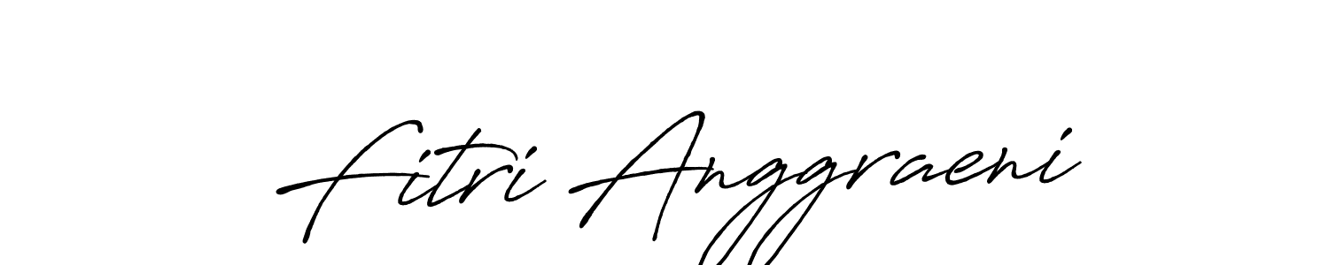 How to make Fitri Anggraeni name signature. Use Antro_Vectra_Bolder style for creating short signs online. This is the latest handwritten sign. Fitri Anggraeni signature style 7 images and pictures png