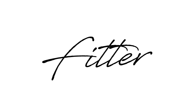 Design your own signature with our free online signature maker. With this signature software, you can create a handwritten (Antro_Vectra_Bolder) signature for name Fitter. Fitter signature style 7 images and pictures png