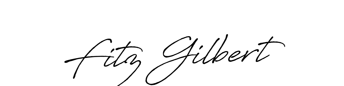 Similarly Antro_Vectra_Bolder is the best handwritten signature design. Signature creator online .You can use it as an online autograph creator for name Fitz Gilbert. Fitz Gilbert signature style 7 images and pictures png