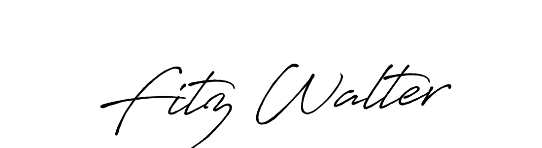 Create a beautiful signature design for name Fitz Walter. With this signature (Antro_Vectra_Bolder) fonts, you can make a handwritten signature for free. Fitz Walter signature style 7 images and pictures png