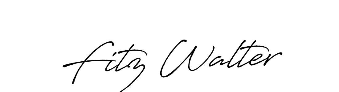 How to make Fitz Walter signature? Antro_Vectra_Bolder is a professional autograph style. Create handwritten signature for Fitz Walter name. Fitz Walter signature style 7 images and pictures png