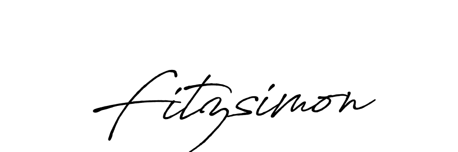 Also You can easily find your signature by using the search form. We will create Fitzsimon name handwritten signature images for you free of cost using Antro_Vectra_Bolder sign style. Fitzsimon signature style 7 images and pictures png