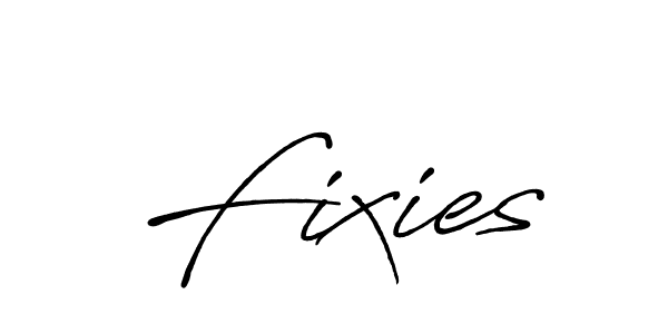 Use a signature maker to create a handwritten signature online. With this signature software, you can design (Antro_Vectra_Bolder) your own signature for name Fixies. Fixies signature style 7 images and pictures png