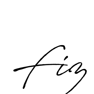 It looks lik you need a new signature style for name Fiz. Design unique handwritten (Antro_Vectra_Bolder) signature with our free signature maker in just a few clicks. Fiz signature style 7 images and pictures png