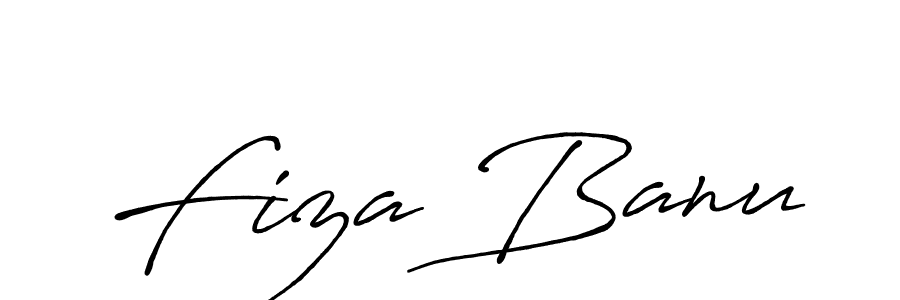 How to make Fiza Banu signature? Antro_Vectra_Bolder is a professional autograph style. Create handwritten signature for Fiza Banu name. Fiza Banu signature style 7 images and pictures png