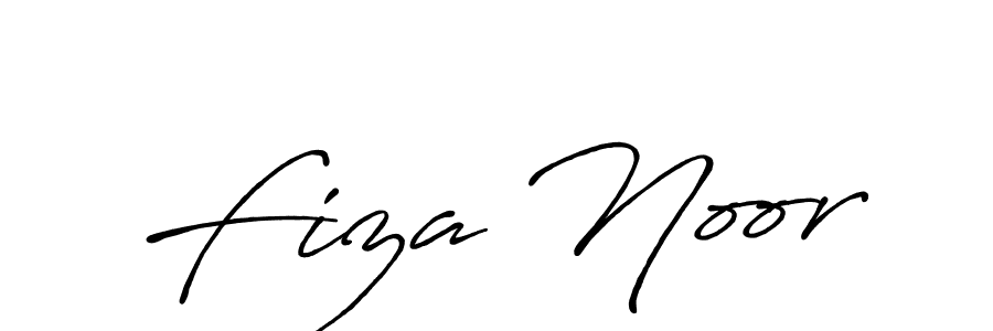 Also You can easily find your signature by using the search form. We will create Fiza Noor name handwritten signature images for you free of cost using Antro_Vectra_Bolder sign style. Fiza Noor signature style 7 images and pictures png