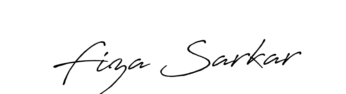 How to make Fiza Sarkar signature? Antro_Vectra_Bolder is a professional autograph style. Create handwritten signature for Fiza Sarkar name. Fiza Sarkar signature style 7 images and pictures png