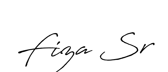 Create a beautiful signature design for name Fiza Sr. With this signature (Antro_Vectra_Bolder) fonts, you can make a handwritten signature for free. Fiza Sr signature style 7 images and pictures png