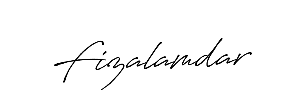 Design your own signature with our free online signature maker. With this signature software, you can create a handwritten (Antro_Vectra_Bolder) signature for name Fizalamdar. Fizalamdar signature style 7 images and pictures png