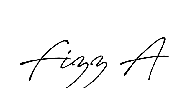 The best way (Antro_Vectra_Bolder) to make a short signature is to pick only two or three words in your name. The name Fizz A include a total of six letters. For converting this name. Fizz A signature style 7 images and pictures png