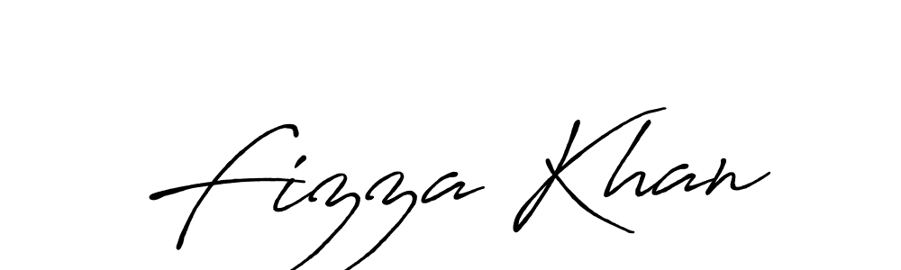 Design your own signature with our free online signature maker. With this signature software, you can create a handwritten (Antro_Vectra_Bolder) signature for name Fizza Khan. Fizza Khan signature style 7 images and pictures png