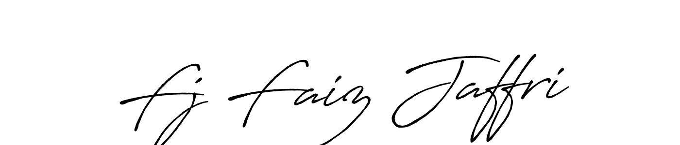 Make a short Fj Faiz Jaffri signature style. Manage your documents anywhere anytime using Antro_Vectra_Bolder. Create and add eSignatures, submit forms, share and send files easily. Fj Faiz Jaffri signature style 7 images and pictures png