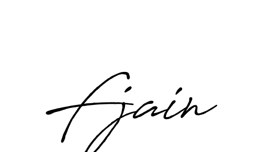 Create a beautiful signature design for name Fjain. With this signature (Antro_Vectra_Bolder) fonts, you can make a handwritten signature for free. Fjain signature style 7 images and pictures png