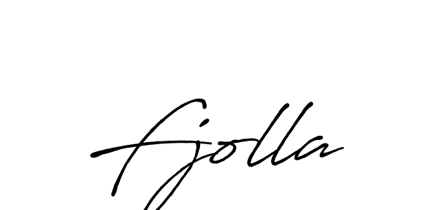 Design your own signature with our free online signature maker. With this signature software, you can create a handwritten (Antro_Vectra_Bolder) signature for name Fjolla. Fjolla signature style 7 images and pictures png