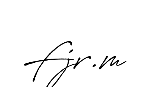 Fjr.m stylish signature style. Best Handwritten Sign (Antro_Vectra_Bolder) for my name. Handwritten Signature Collection Ideas for my name Fjr.m. Fjr.m signature style 7 images and pictures png
