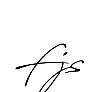 How to make Fjs signature? Antro_Vectra_Bolder is a professional autograph style. Create handwritten signature for Fjs name. Fjs signature style 7 images and pictures png