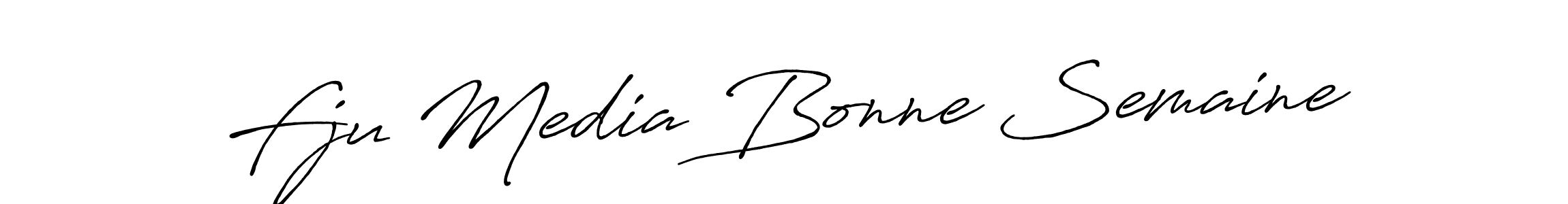 You should practise on your own different ways (Antro_Vectra_Bolder) to write your name (Fju Media Bonne Semaine) in signature. don't let someone else do it for you. Fju Media Bonne Semaine signature style 7 images and pictures png