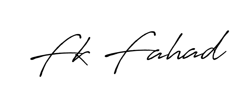 Antro_Vectra_Bolder is a professional signature style that is perfect for those who want to add a touch of class to their signature. It is also a great choice for those who want to make their signature more unique. Get Fk Fahad name to fancy signature for free. Fk Fahad signature style 7 images and pictures png