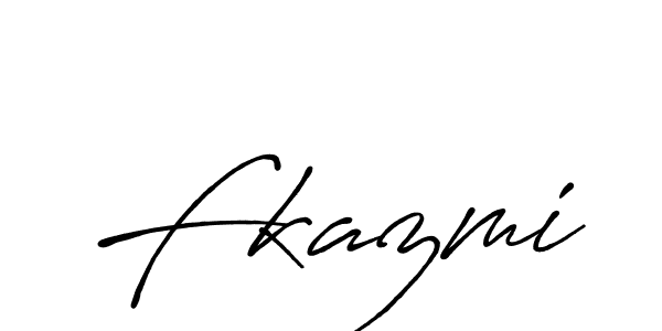 How to make Fkazmi signature? Antro_Vectra_Bolder is a professional autograph style. Create handwritten signature for Fkazmi name. Fkazmi signature style 7 images and pictures png